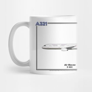 Airbus A321 - Air Macau (Art Print) Mug